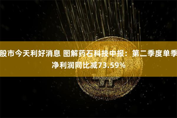 股市今天利好消息 图解药石科技中报：第二季度单季净利润同比减73.59%