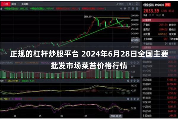 正规的杠杆炒股平台 2024年6月28日全国主要批发市场菜苔价格行情