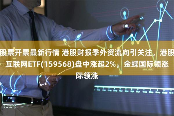 股票开票最新行情 港股财报季外资流向引关注，港股互联网ETF(159568)盘中涨超2%，金蝶国际领涨