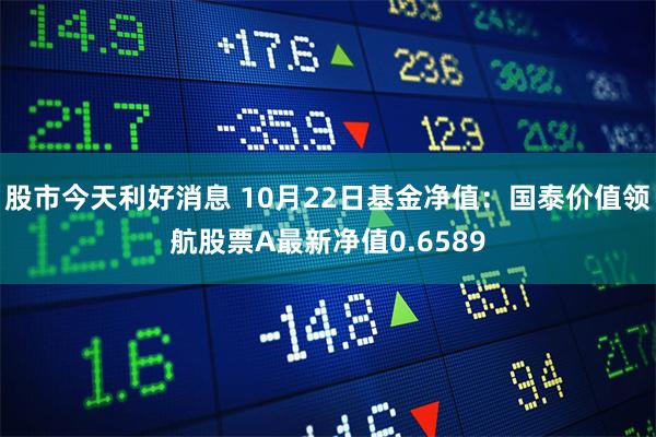 股市今天利好消息 10月22日基金净值：国泰价值领航股票A最新净值0.6589