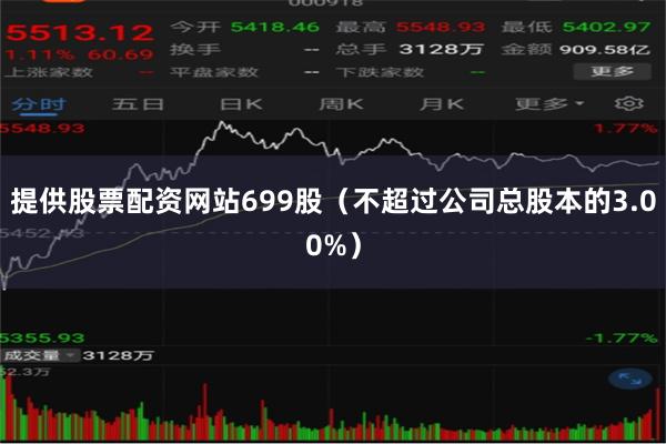 提供股票配资网站699股(不超过公司总股本的3.00%)